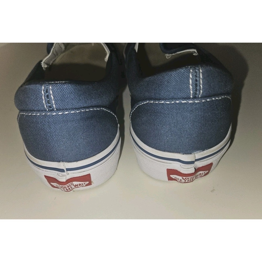 Vans Off the Wall Classic Slip On Skateboard Shoes Mens 6 Womens sz 7.5 Blue - Picture 5 of 7